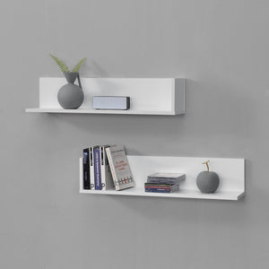 Estantería de pared Elverum 75 x 16,5 x 16,5 cm Juego de 2 unidades varios colores en.casa