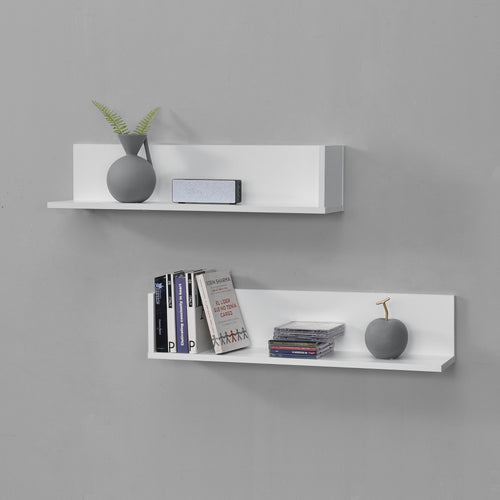 Estantería de pared Elverum 75 x 16,5 x 16,5 cm Juego de 2 unidades varios colores en.casa