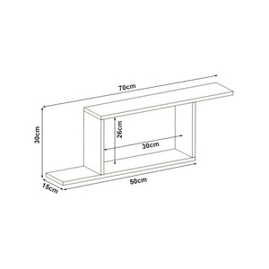 Estantería de pared Hagfors 70x15x30 cm [en.casa]