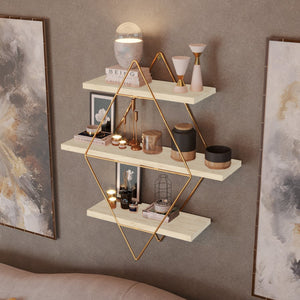 Estante de pared Heinävesi 65x60x15 cm [en.casa]
