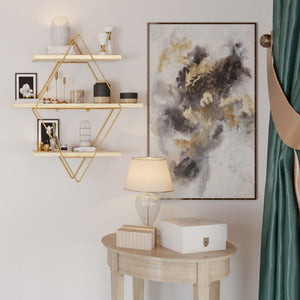 Estante de pared Heinävesi 65x60x15 cm [en.casa]