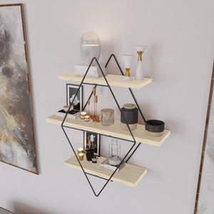 Estante de pared Heinävesi 65x60x15 cm [en.casa]