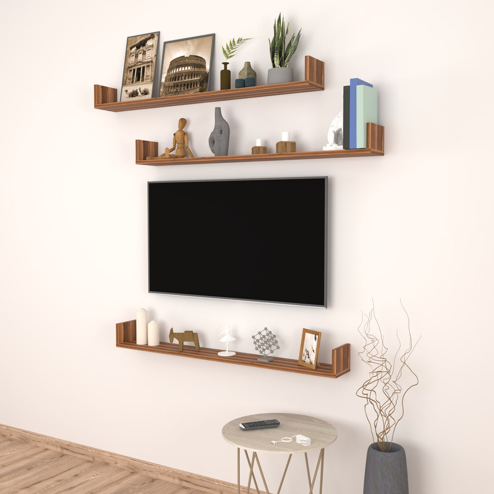 Estante de pared Höganäs 3 - piezas en varios tamaños y colores [en.casa] - premiumXL