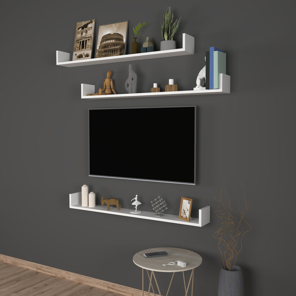Estante de pared Höganäs 3 - piezas en varios tamaños y colores [en.casa] - premiumXL
