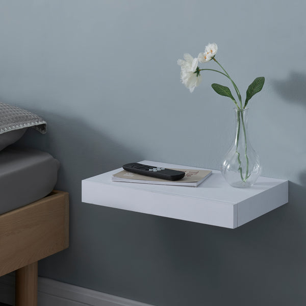 Estantería de pared Hyvinkää con cajón [en.casa]