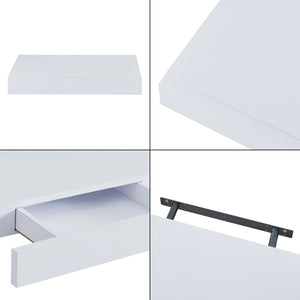 Estantería de pared Hyvinkää con cajón [en.casa]