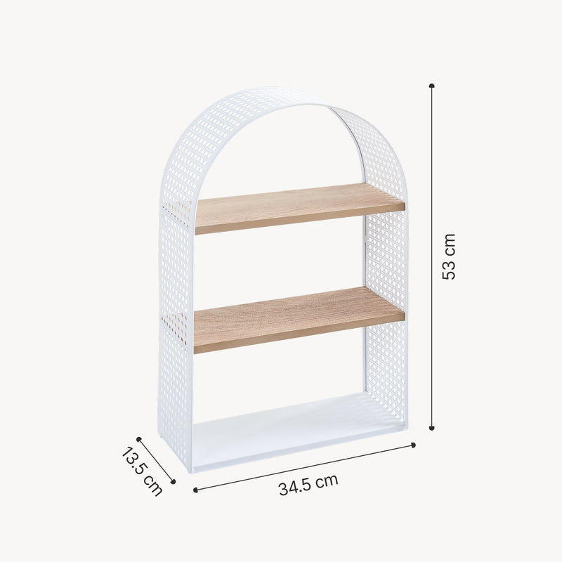 Esquema acotado Estante de pared Jäller 53x35x14 cm [en.casa]