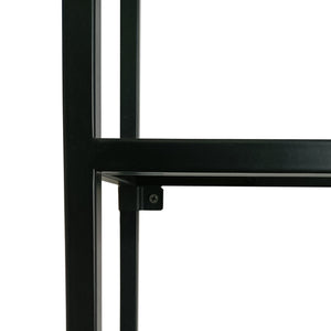 Estantería de pared Jämijärvi Negro, mate [en.casa]