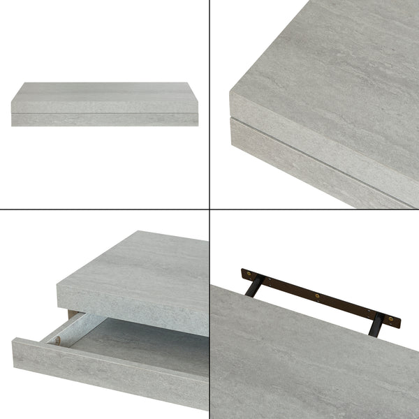 Estantería de pared Karkkila con cajón [en.casa]