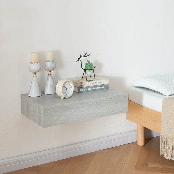 Estantería de pared Kärsämäki con cajón [en.casa]