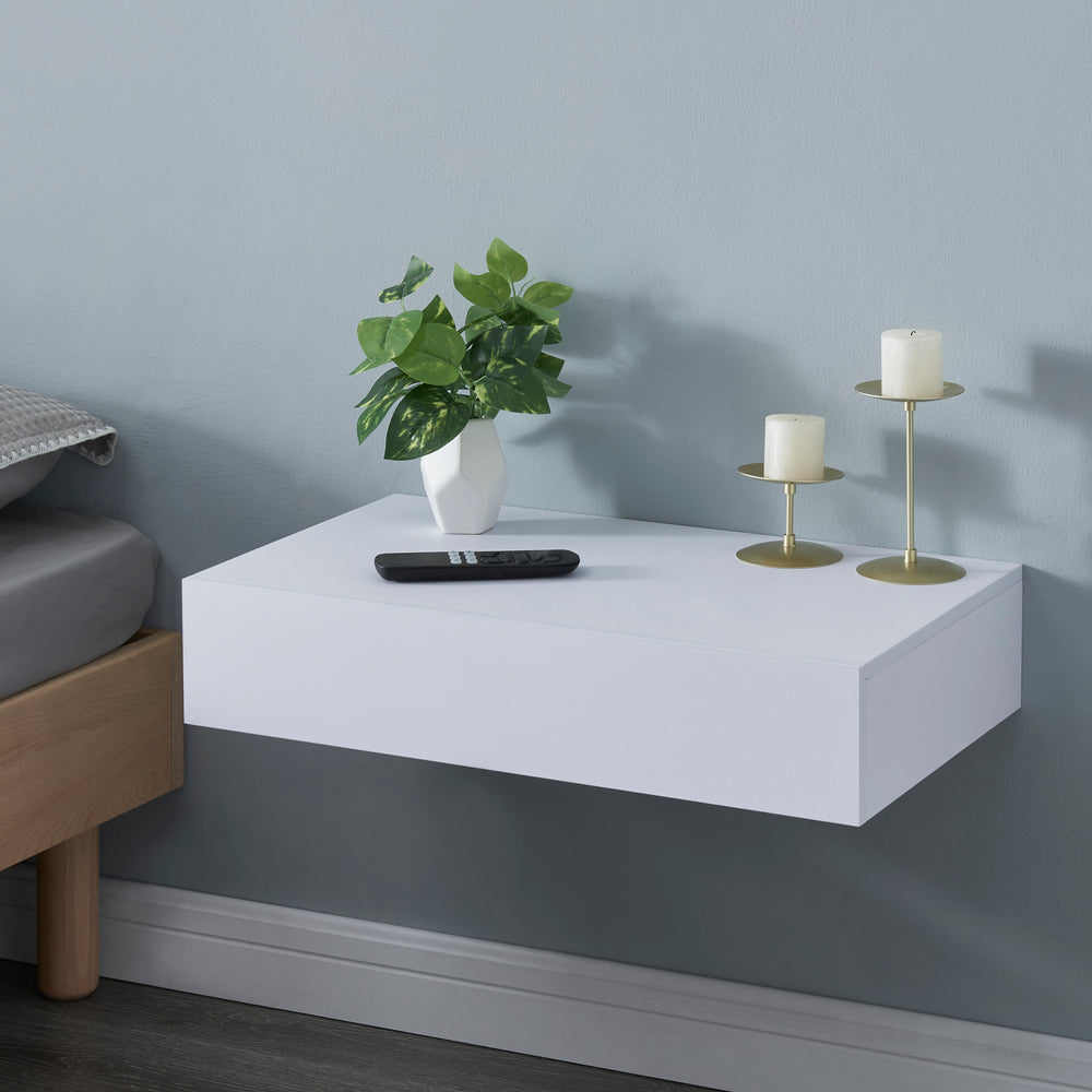 Estante de pared Kärsämäki con cajón [en.casa] - premiumXL