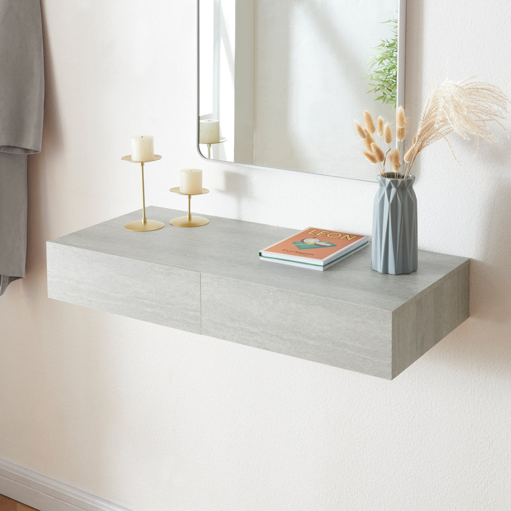 Estante de pared Karstula con cajón [en.casa] - premiumXL