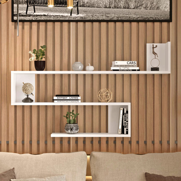 Estante de pared Kitee 120 x 14,5 x 71,5 cm en varios colores [en.casa]