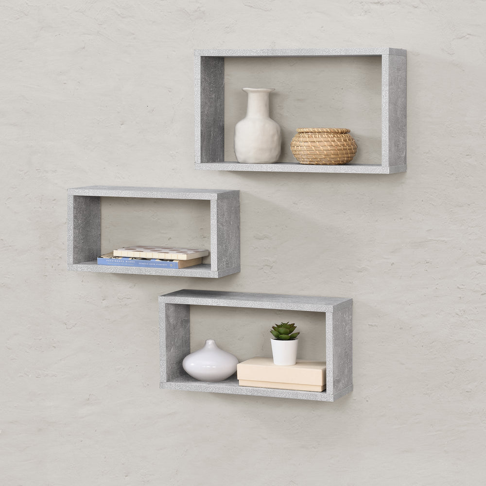 Estante de pared Mandal juego de 3 uds. varios colores en.casa - premiumXL