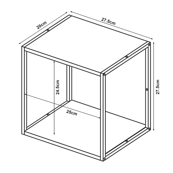 Estantería de pared Nostened [en.casa]