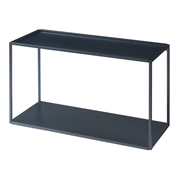 Estantería de pared Notodden acero negro [en.casa]