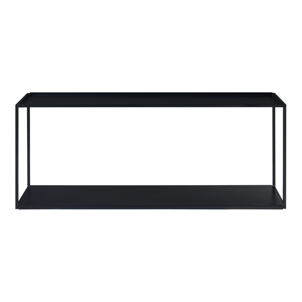 Estantería de pared Notodden acero negro [en.casa]