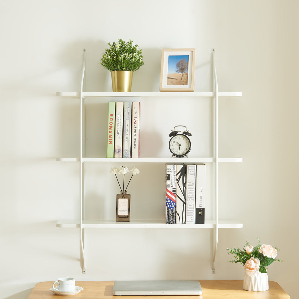 Estantería de pared Østfold 100x80x21 cm [en.casa]