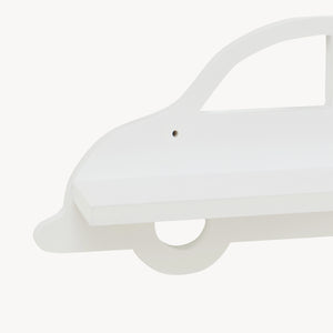 Estante flotante infantil Skanderborg en forma de nube/conejo/tiburón/coche/cohete MDF blanco [en.casa]