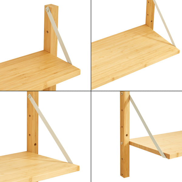 Estante de pared Tingvoll Bambú [en.casa]