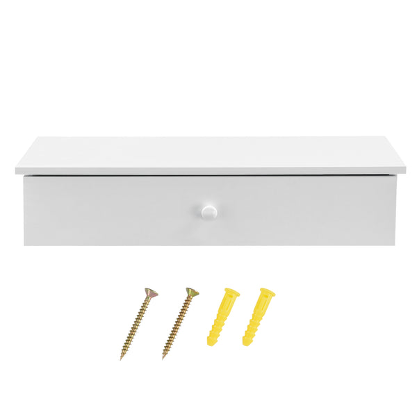 Estante de pared 60 x 24 x 12,6 cm con compartimento de almacenamiento en varios colores en.casa