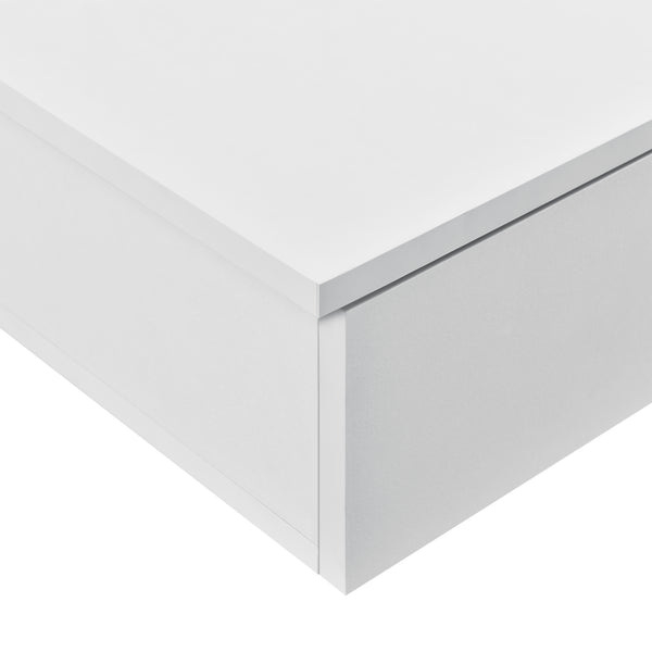 Estante de pared 60 x 24 x 12,6 cm con compartimento de almacenamiento en varios colores en.casa