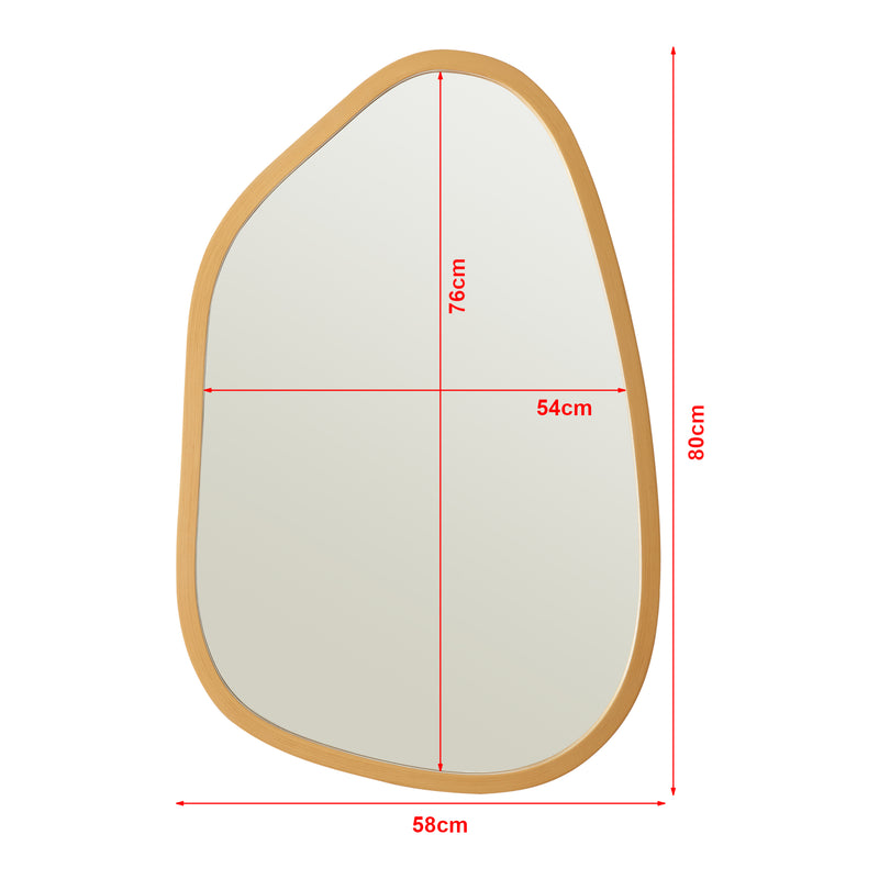 Esquema acotado Espejo de pared Filiano 80x58 cm en varios colores [en.casa]