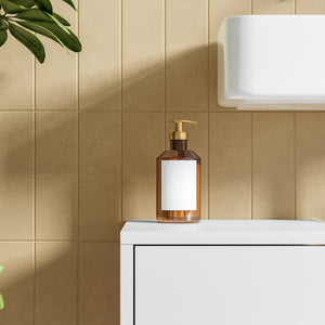 Mueble bajo lavabo Kulaik 1 puerta 3 estantes 51x60x32cm - Blanco [en.casa]
