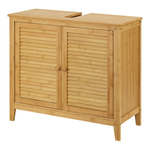 Mueble bajo lavabo de bambú Värmdö 60x67x30cm [en.casa] - premiumXL