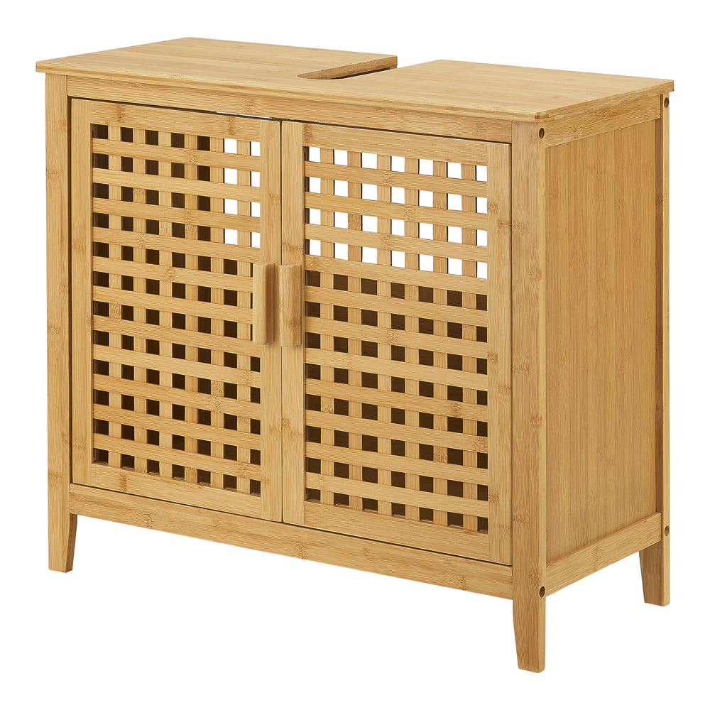 Mueble bajo lavabo Ingmarsö bambú 60x67x30cm [en.casa] - premiumXL