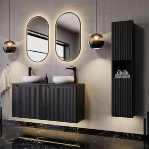 Mueble bajo lavabo Skelbolu con puertas [en.casa]