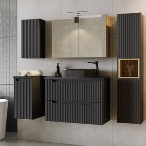 Mueble bajo lavabo Skelbolu con puertas [en.casa]