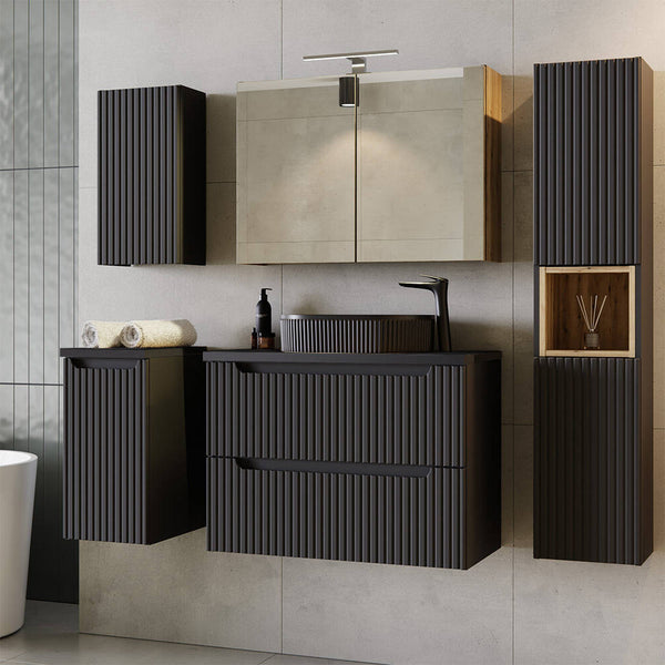 Mueble bajo lavabo Skelbolu con puertas [en.casa]