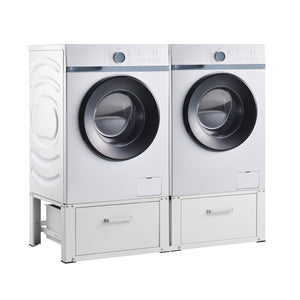 Estructura doble Heyen con 2 cajones blanco [en.casa] - premiumXL