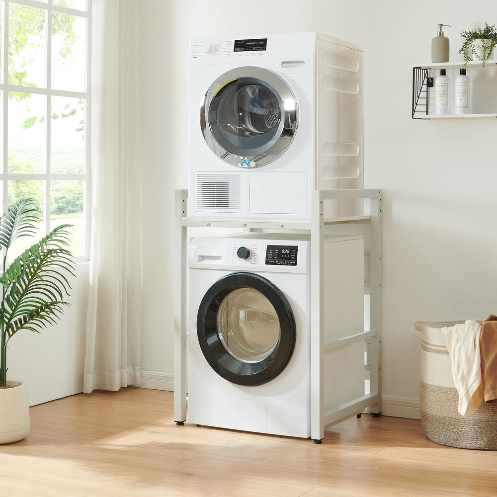 Estante para lavadora Hökangend 105x73x63 cm Blanco [en.casa]