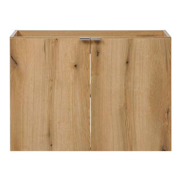 Lavabo Skelbolu con puertas en aspecto roble [en.casa]