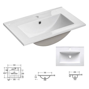 Lavabo Skelbolu aspecto roble [en.casa]