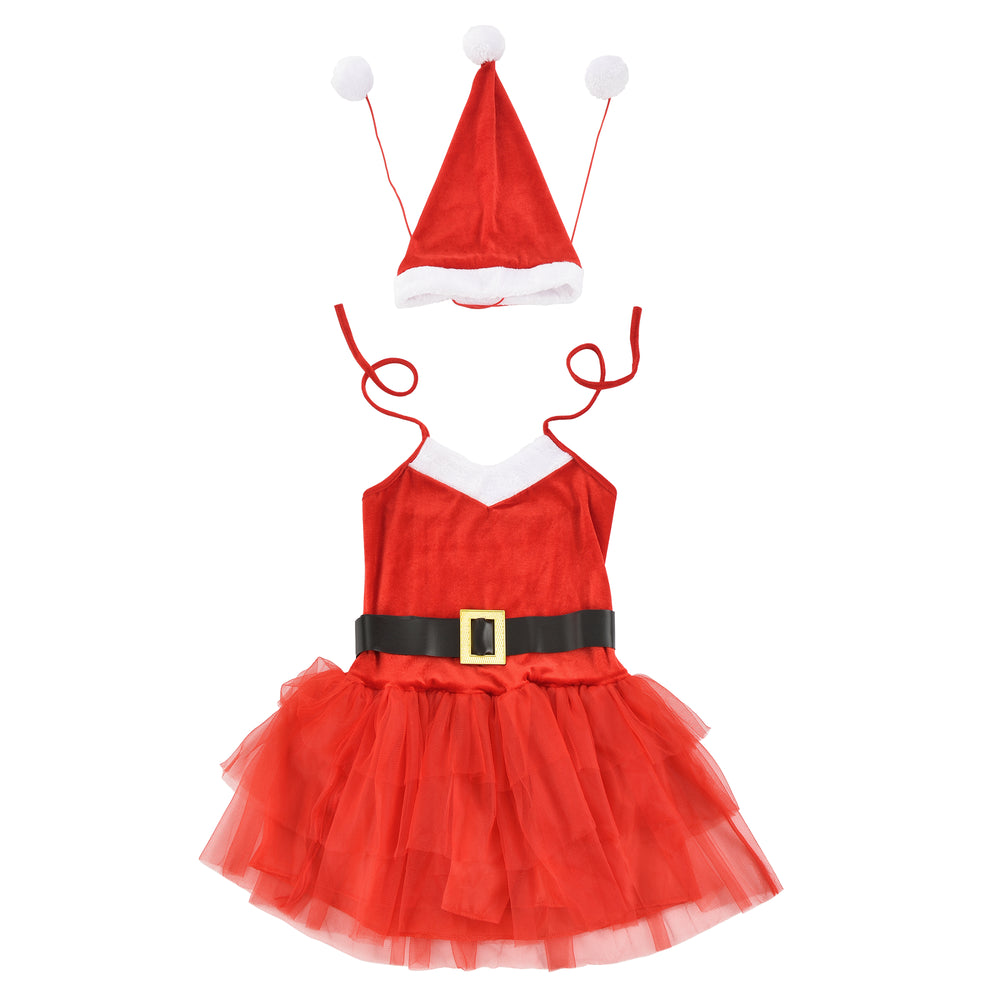 Disfraz de Navidad Fiesta Papá Noel para mujeres en.casa