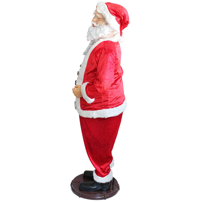 Esquema acotado [lux.pro] Figura de Papá Noel (150 y 200 cm) cantando/bailando