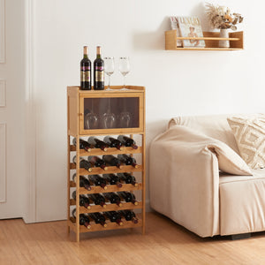 Botellero Gjerstad 100x47x28cm bambú natural [en.casa] - premiumXL