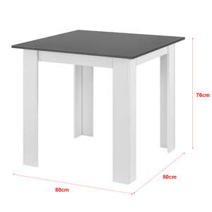 Mesa de comedor Algermissen 80x80x76 cm para 4 personas varios colores en.casa