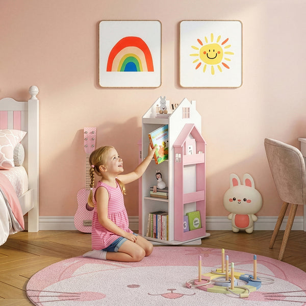 Estantería infantil giratoria Vipsali 108x40x40 cm [en.casa]