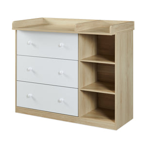 Cómoda Beldinupp con cambiador extraíble 3 cajones 93x110x55 cm [en.casa]