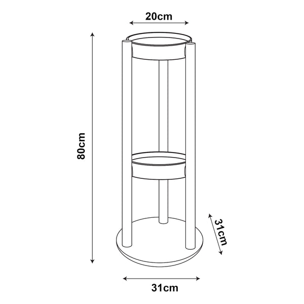 Soporte para plantas Sastamala [en.casa]