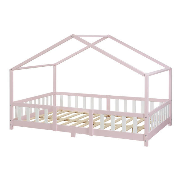 Cama para niños Treviolo forma de casa pino  [en.casa]