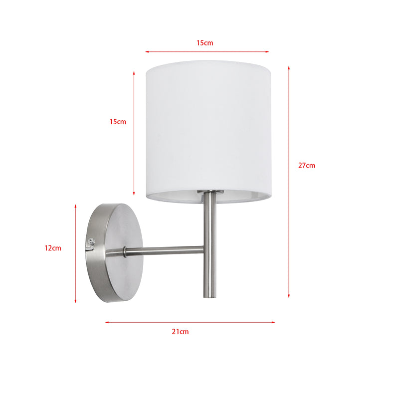 Esquema acotado Lámpara de pared Winsford [lux.pro]