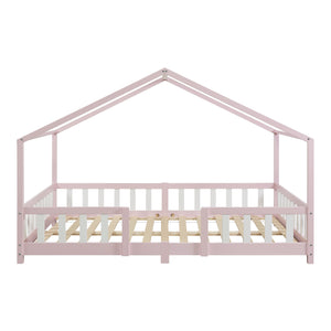 Cama para niños Treviolo forma de casa pino  [en.casa]