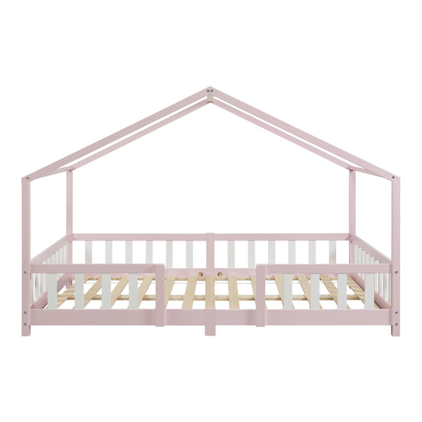 Cama para niños Treviolo forma de casa pino  [en.casa]