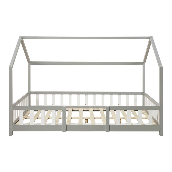 Cama para niños Sisimiut forma de casa pino + colchón [en.casa][neu.haus]