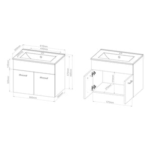Lavabo con lavabo Krildihana [en.casa]